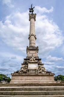 Fontaine du Char du Triomphe de la Concorde, Place des Quinconces, Bordeaux, Gironde,