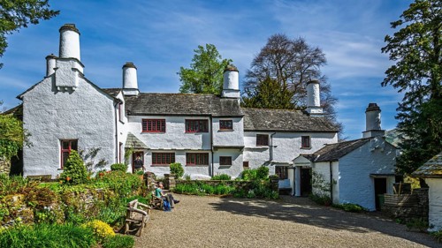 Townend house, National Trust, Troutbeck, Windermere, Lake District, Cumbria, England, United