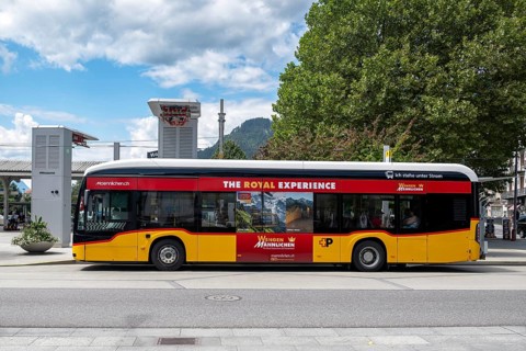 Postbus charging stations, Interlaken, Canton of Berne, Switzerland