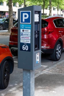 Parking meter, Interlaken, Canton of Bern, Switzerland
