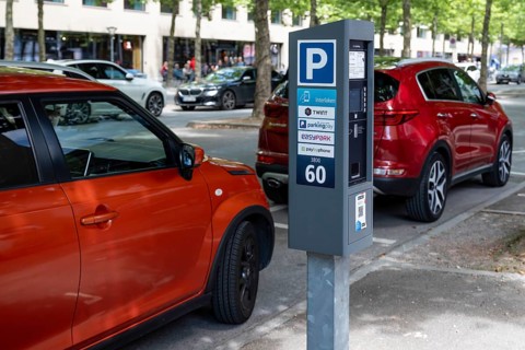 Parking meter, Interlaken, Canton of Bern, Switzerland