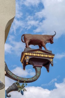 Figure of an ox, nose plate from the country inn Zum Ochsen, Biberach an der Riß,