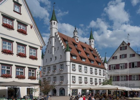 New Town Hall from 1503, Matthias-Erzberger-Platz 1, Biberach an der Riß, Baden-Württemberg,