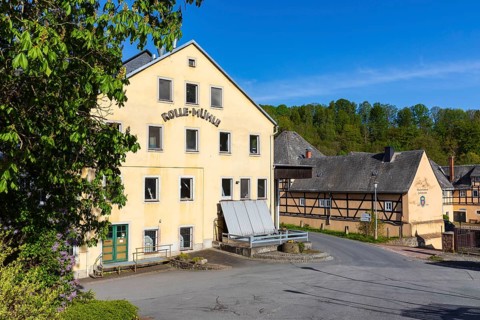 Rolle-Mühle and Blaufarbenwerk Zschopenthal, Grünhainichen, Erzgebirge, Saxony, Germany