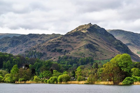 Grasmere Lake, Grasmere, Ambleside, Lake District, Westmorland, Cumbria, England, United Kingdom