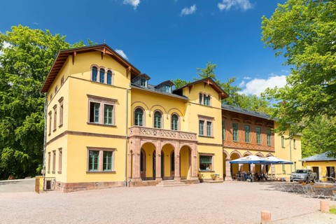Historic Restaurant Waldschlößchen on the Rochlitzer Berg, Rochlitz, Saxony, Germany