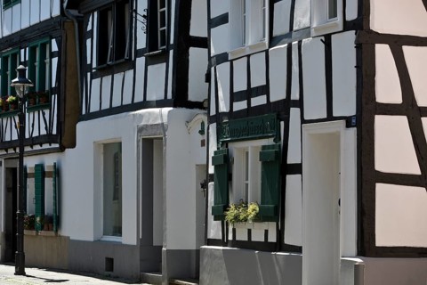 Half-timbered houses in Königswinter, Siebengebirge, North Rhine-Westphalia, Germany