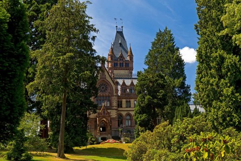 Drachenburg Castle, Siebengebirge, Königswinter, North Rhine-Westphalia, Germany