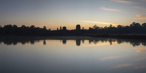 Angkor Wat, sunrise, Angkor, UNESCO World Heritage Site, Siem Reap, Cambodia, Indochina, Southeast