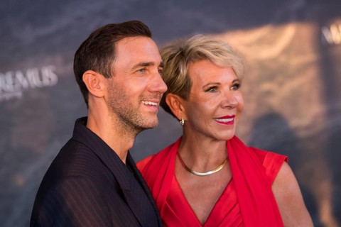 Marcel Remus with his mother Silke Remus at the Remus Lifestyle Night on the roof terrace of the