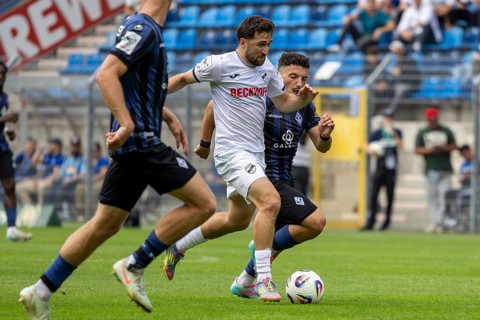 Football 3rd division, 2025/26 season, matchday 1: Waldhof Mannheim v SC Verl***On the ball: Berkan