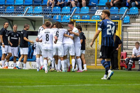 Football 3rd division, 2025/26 season, matchday 1: Waldhof Mannheim v SC Verl***Congratulations