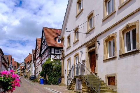 Schlossstraße, Gundelsheim am Necker, Baden-Württemberg, Germany