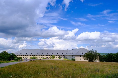 Former Vogelsang military training area, Belgian Van Dooren barracks, Vogelsang, Dreiborn plateau,