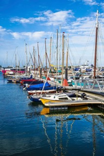 Marina and Beach in Arcachon, Gironde, France