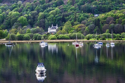 Boats on Windermere Lake, Ambleside, Lake District, Cumbria, England, United Kingdom
