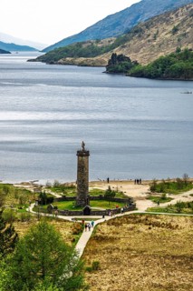 Glenfinnan Monument, Loch Shiel, Glenfinnan Viaduct, River Finnan, West Highland, Scotland, United