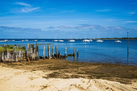 Beach in La Teste-de-Buch, Arcachon, Gironde, France