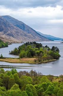 Loch Shiel, Glenfinnan Viaduct, River Finnan, West Highland, Scotland, United Kingdom