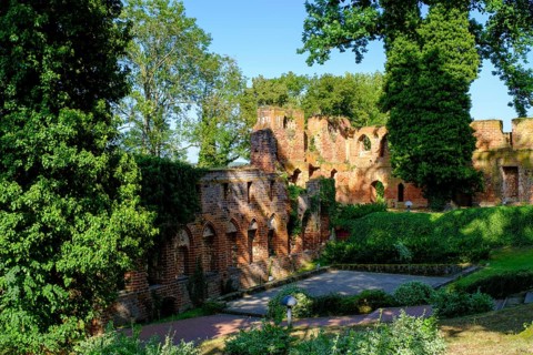 Ruin, Arendsee Monastery, Arendsee, Altmark, Saxony-Anhalt, Germany
