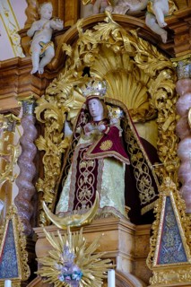 Main altar with picture of grace, chapel of grace with rococo furnishings, pilgrimage church of the