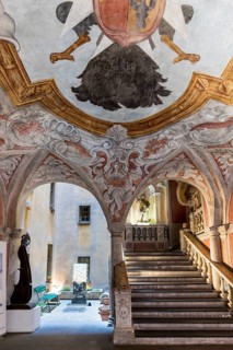 Interior view, Palais Lascaris, Old Town, Nice, Alpes Maritimes, Provence Alpes Cote d'Azur, French