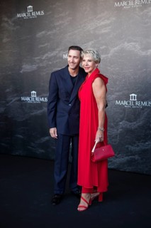Marcel Remus with his mother Silke Remus at the Remus Lifestyle Night on the roof terrace of the
