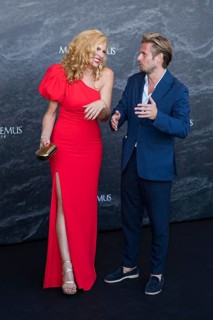 Sonya Kraus and Jörn Schlönvoigt at the Remus Lifestyle Night on the roof terrace of the Pure Salt