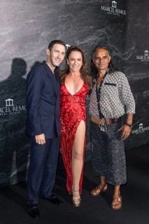 Marcel Remus, Christine Neubauer and Jose Campos at the Remus Lifestyle Night on the roof terrace