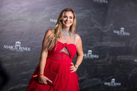Natalie Bernsteiner at the Remus Lifestyle Night on the roof terrace of the Pure Salt Hotel in El
