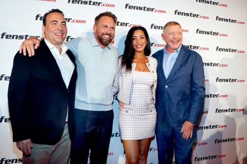 Philipp Neuffer, Steven Gätjen, Lilian de Carvalho Monteiro and Boris Becker at the press