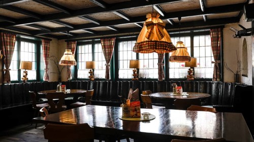 View into a Bavarian restaurant, Nesselwang, 30.07.2025