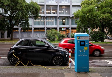 Charging station Stadtwerke Stuttgart for electric cars, charging station, e-filling station,