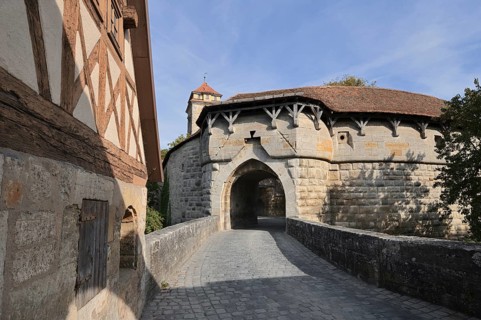 Spitaltor, Spitalbastei, Rothenburg ob der Tauber, Middle Franconia, Bavaria, Germany