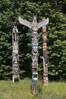 Totem Pole, Kakaso'Las Totem Pole, Stanley Park, Vancouver, British Columbia, Canada