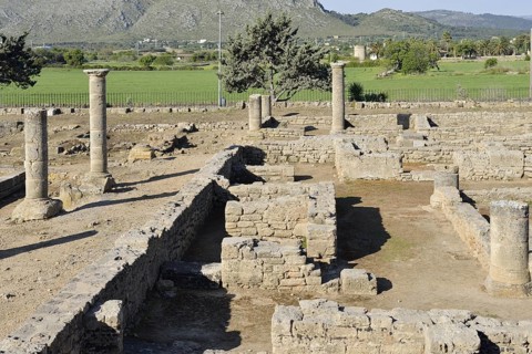 Roman ruins of Pollentia, Sa Portella, Alcudia, Majorca, Balearic Islands, Spain