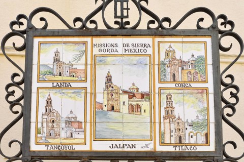 Commemorative plaque to Junipero Serra, founder of San Francisco, Petra, Majorca, Balearic Islands,