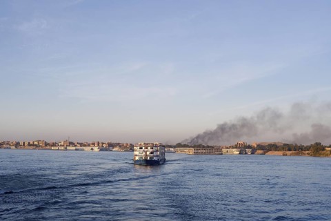 Nile cruise ship, Kom Ombo, Egypt