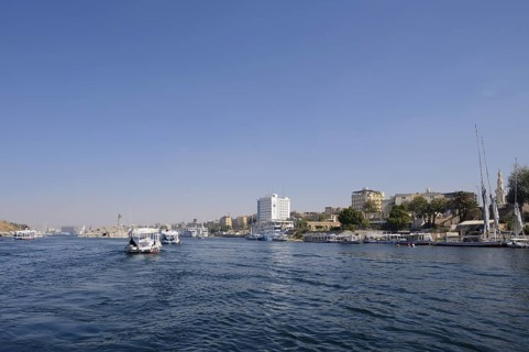 Ships on the Nile, Aswan, Egypt