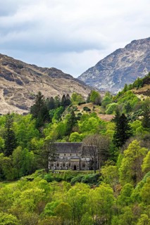 Loch Shiel, Glenfinnan Viaduct, River Finnan, West Highland, Scotland, United Kingdom