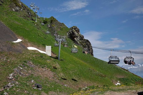 Cable car. Krasnaya Polyana. Sochi. Russia