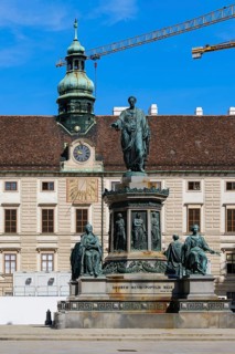 Emperor Franz Monument designed by Pompeo Marchesi in the inner courtyard of the Vienna Hofburg
