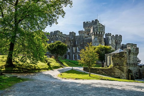 Wray Castle, Lake Windermere, Ambleside, Lake District, Cumbria, England, United Kingdom