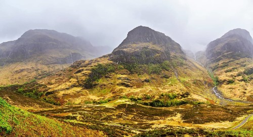Three Sisters, Glencoe Valley, Argyll, Scotland, United Kingdom
