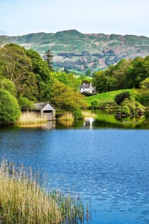Rydal Water, Rydal, Ambleside, Lake District, Westmorland, Cumbria, England, United Kingdom
