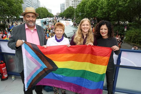 From left to right: Omid Nouripour (Vice President of the Bundestag), Petra Pau (former Vice