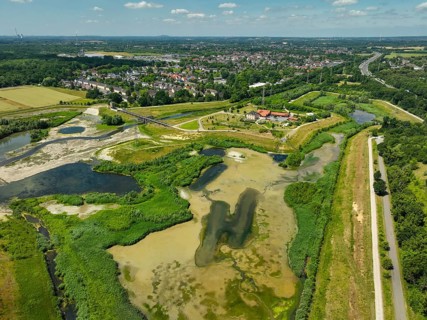 Dortmund, Castrop-Rauxel, North Rhine-Westphalia, Germany - River renaturalisation, renaturation of