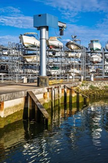 Marina and docks in Arcachon, Gironde, France