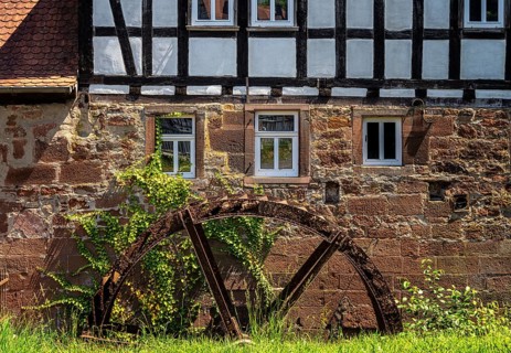 The old castle mill in Büdingen, Hesse, Germany