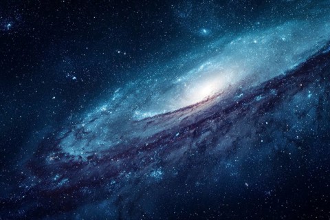Collage of galaxies nebulas and cosmos space, AI generated
